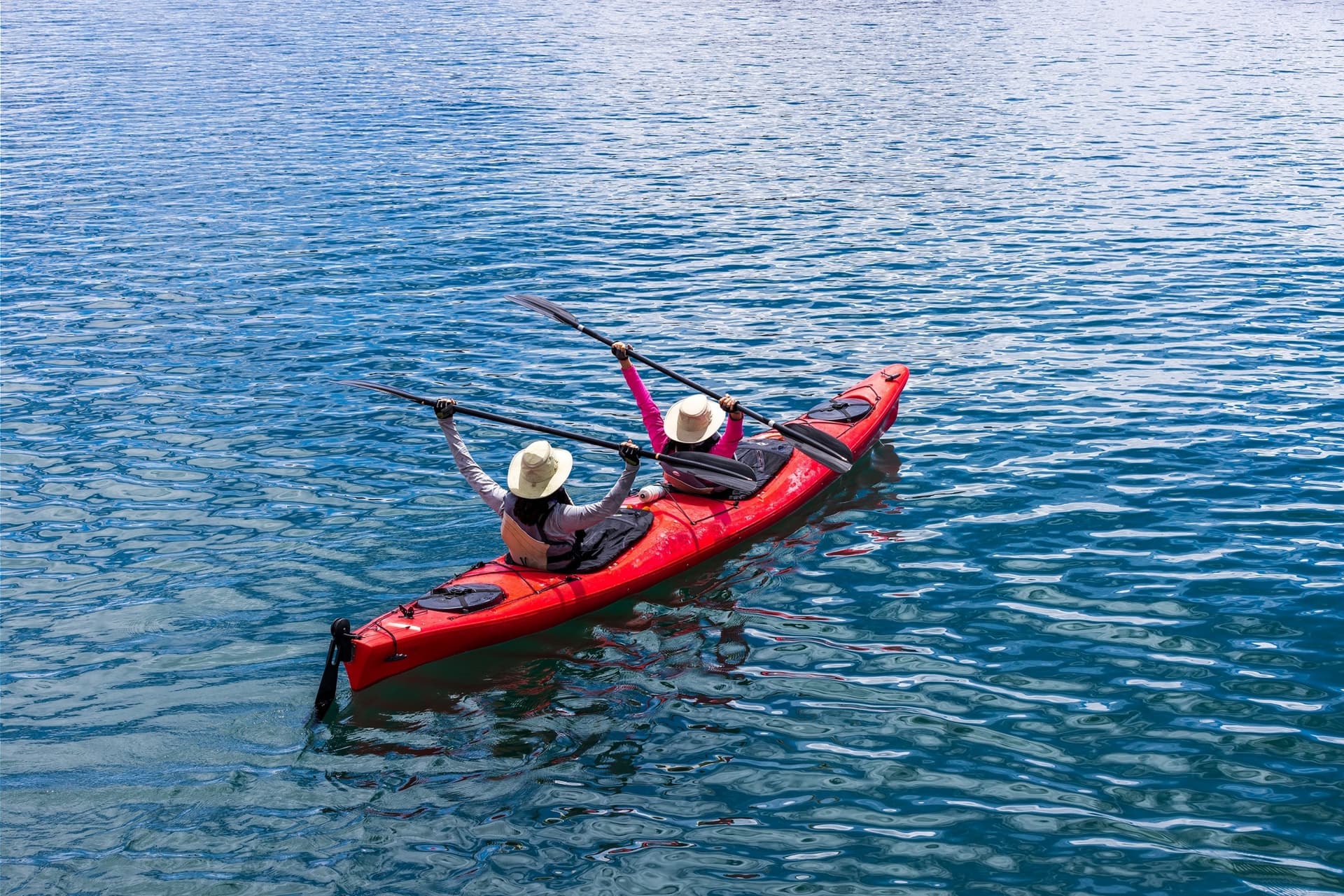 Kayaking on Lake Titicaca